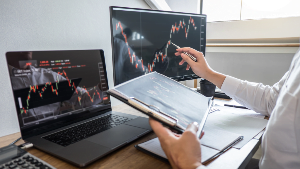 A Stock Dealer and Stock Broker in the Market